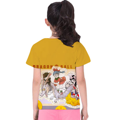 Cartoon Printed Unisex T-Shirt For Kids