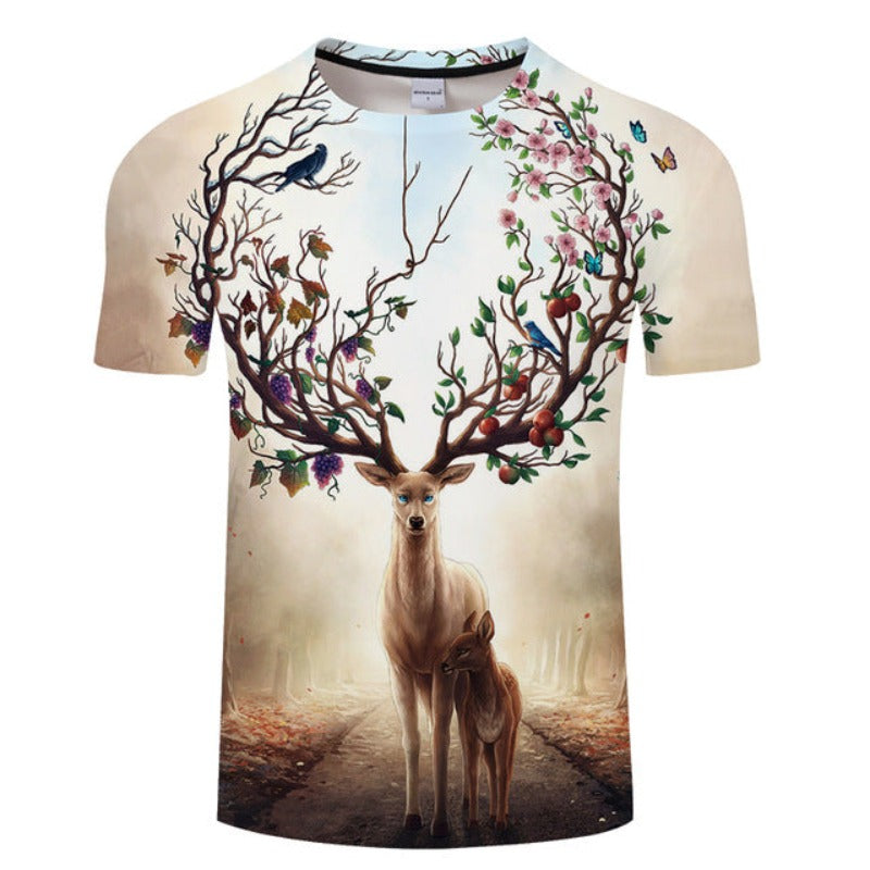 Deer Tree 3D T-Shirt