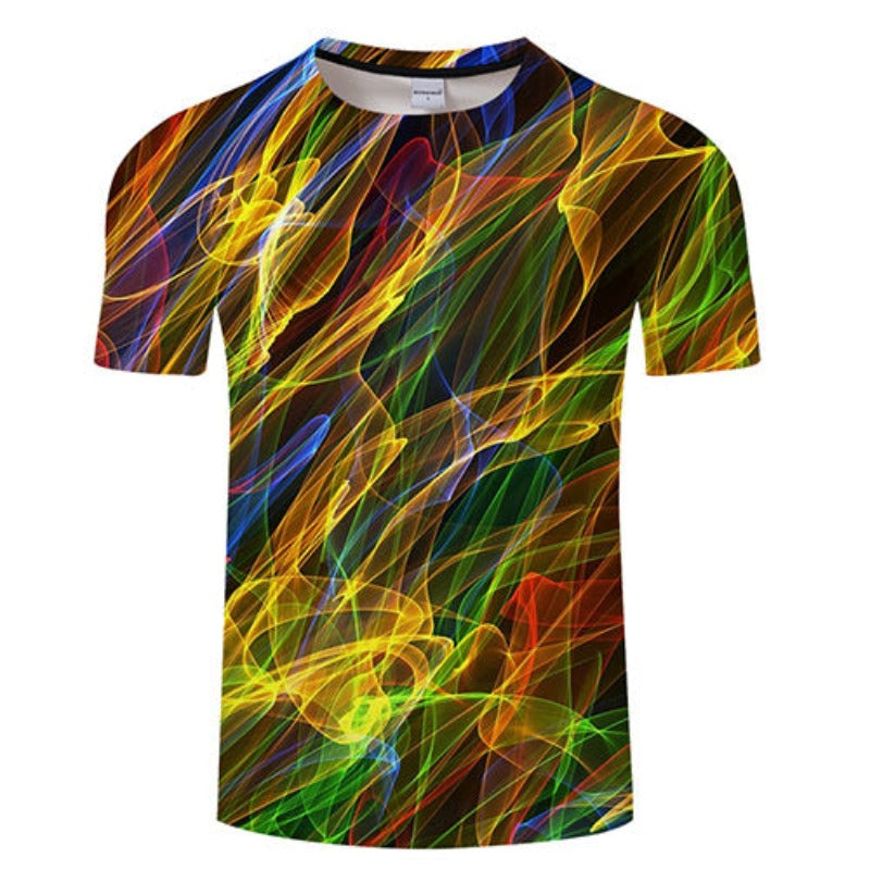 Abstract Lines 3D T-Shirt