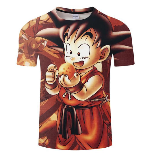 Dragon Ball Boy Goku 3D T-Shirt